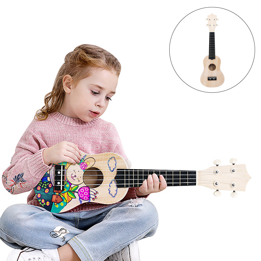 Ukulele Beginner Kit - 1Set Ukulele DIY Kit Premium Wooden