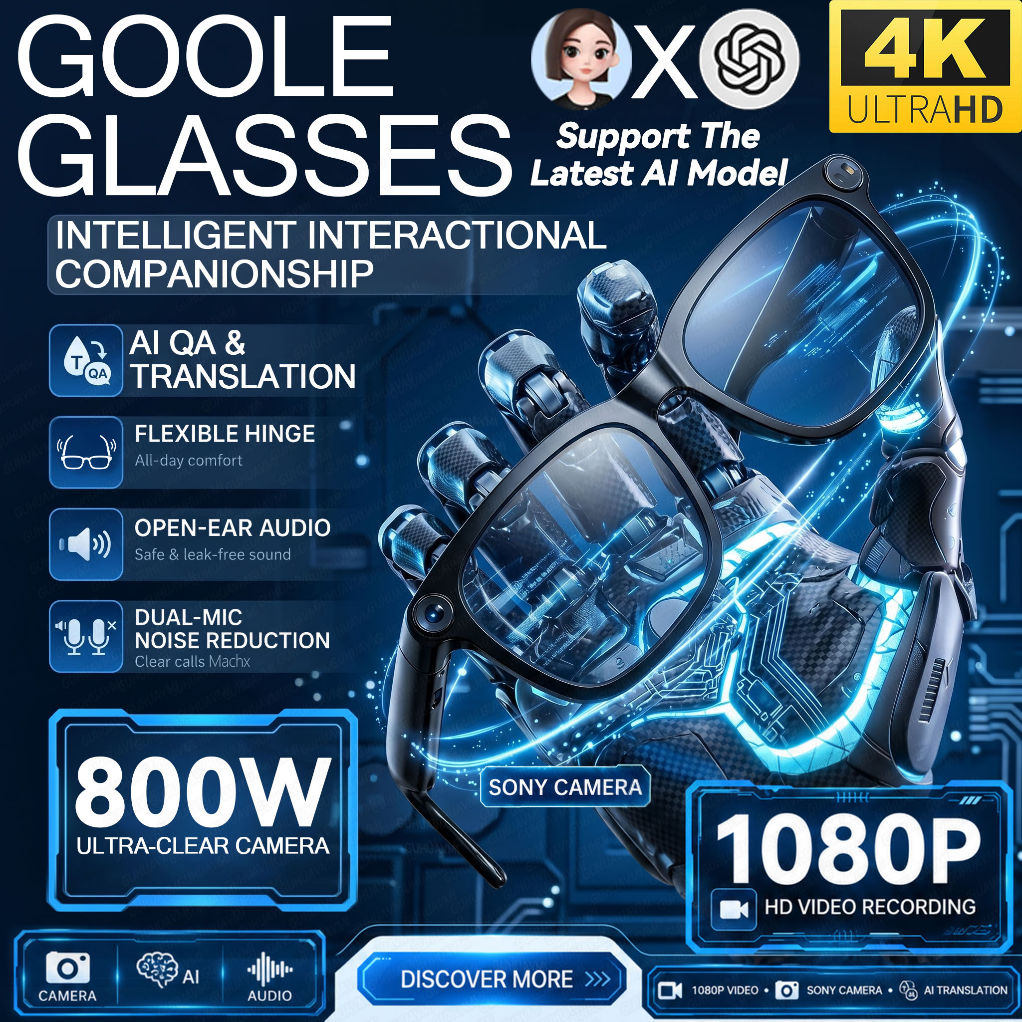 Audio Music To Video Ai - 2026 New Smart AI Glasses with