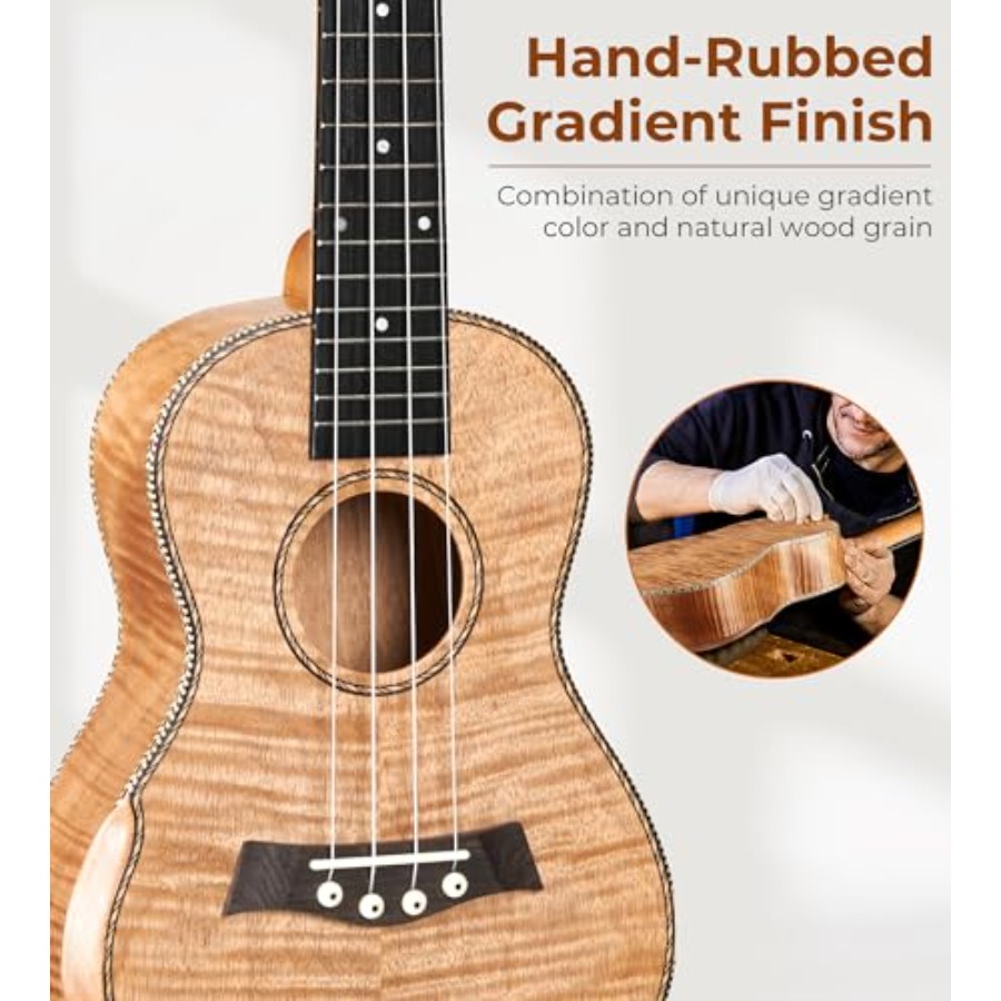 Concert Ukulele 23 inch Ukelel - Ukulele Beginner Kit บทวิจารณ์และราคา