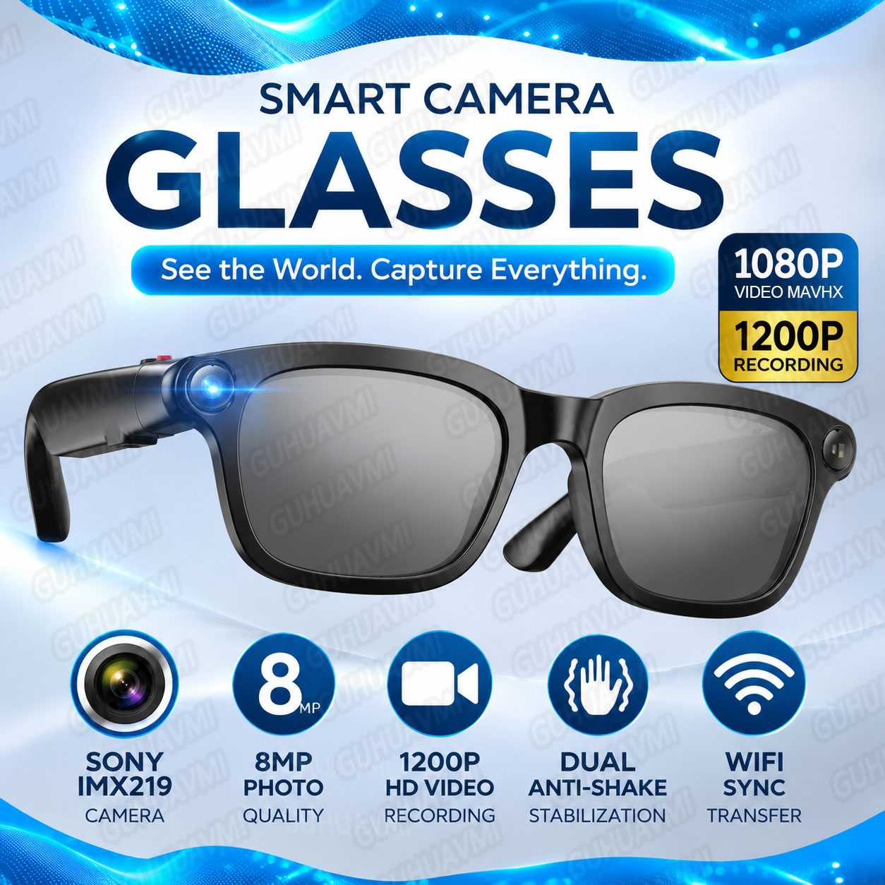 2026 New Camera Glasses 1080P  - Audio Music To Video Ai บทวิจารณ์และราคา