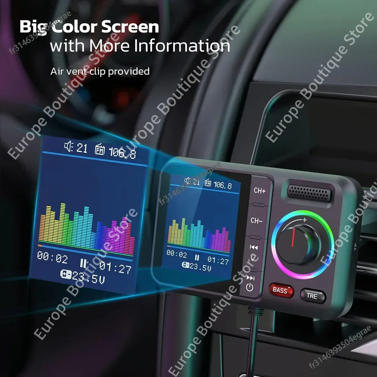 2026 NEW Car Wireless FM Trans - Audio Music Player บทวิจารณ์และราคา