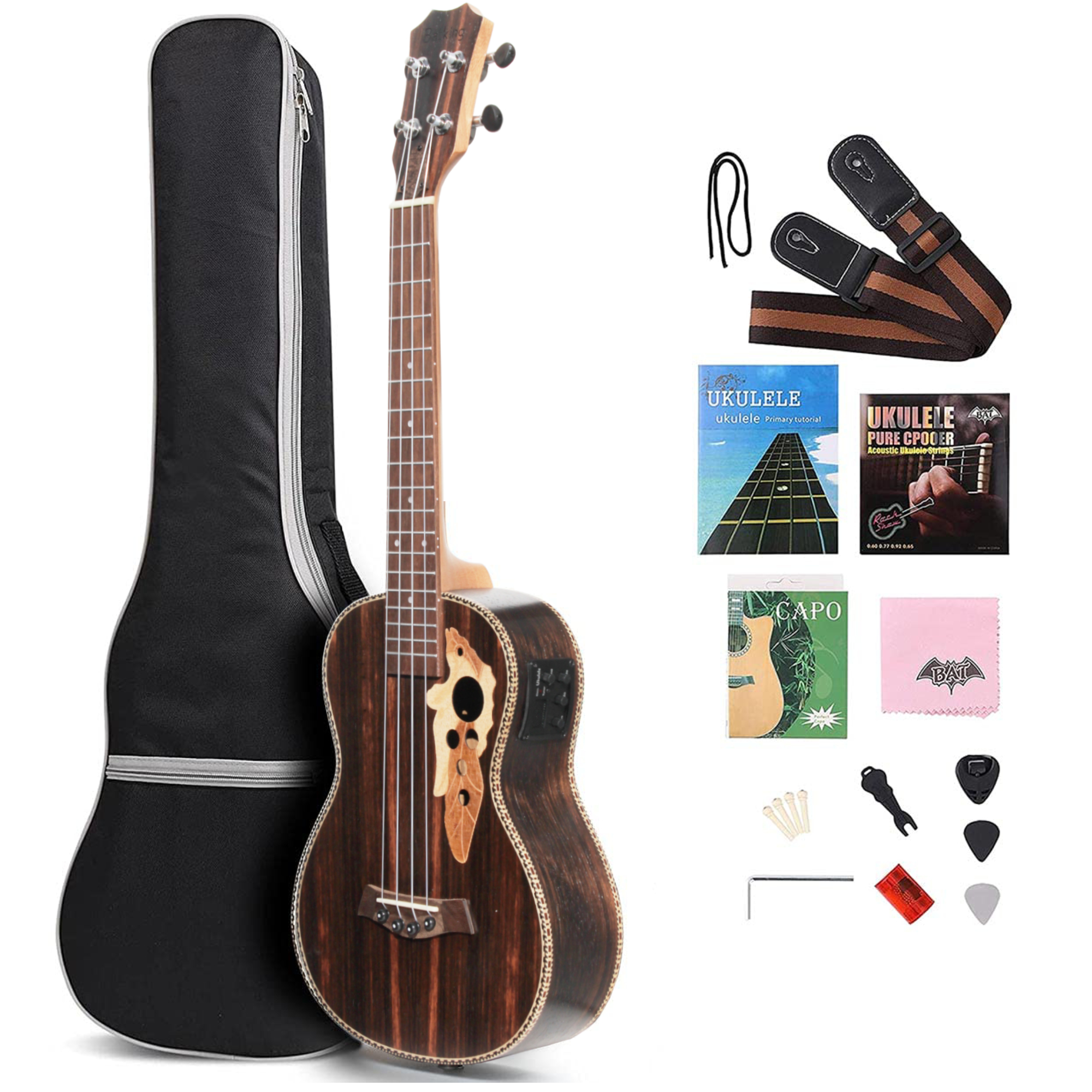 Batking Tenor Ukulele for Left - Ukulele Beginner Kit บทวิจารณ์และราคา