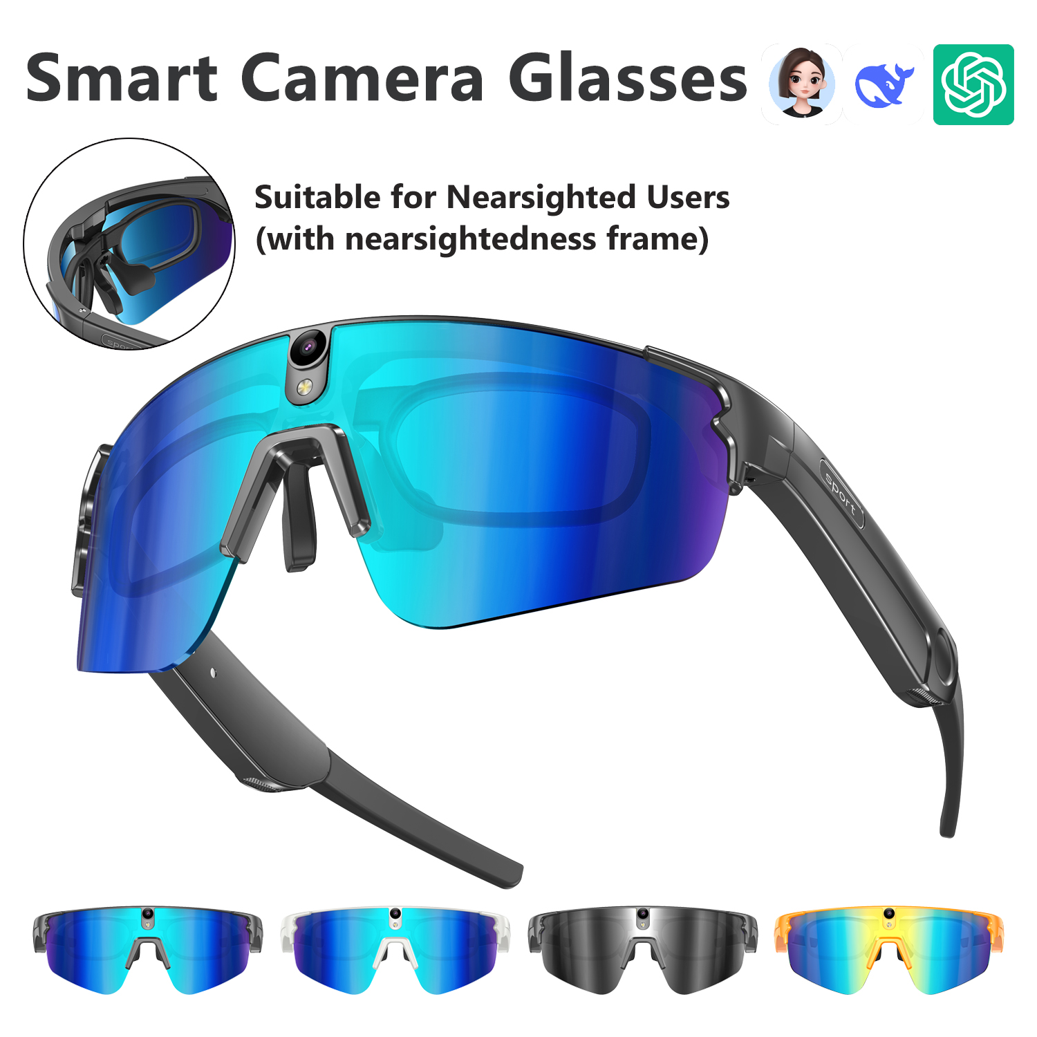 L805 AI Smart Glasses With 800 - Audio Music To Video Ai บทวิจารณ์และราคา
