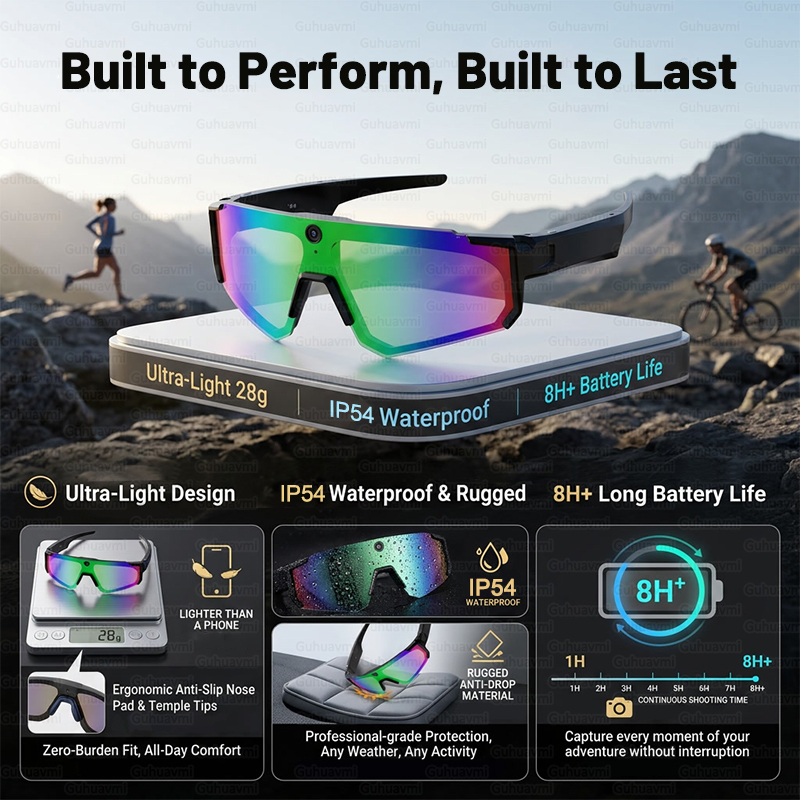 2026New AI Smart Glasses 1200P - Audio Music To Video Ai บทวิจารณ์และราคา