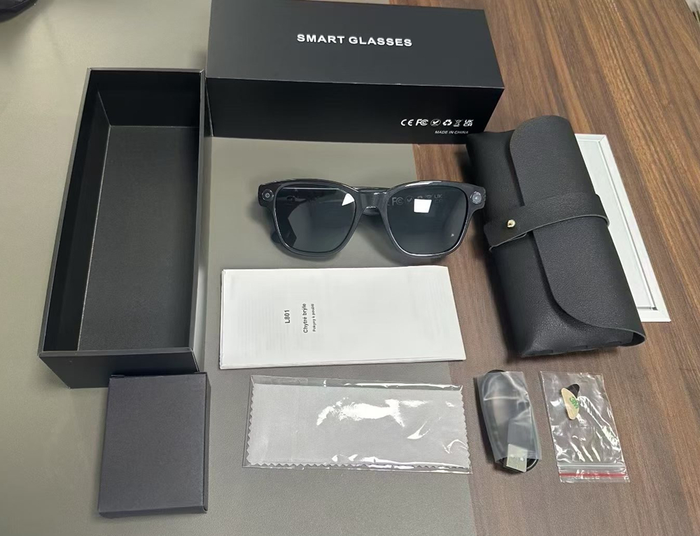 New L801 Smart Glasses 8MP 4K  - Audio Music To Video Ai บทวิจารณ์และราคา