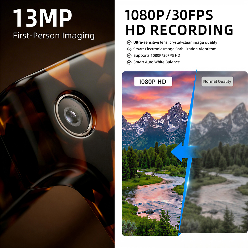 G600 Pro AI Smart Glasses 13MP - Audio Music To Video Ai บทวิจารณ์และราคา