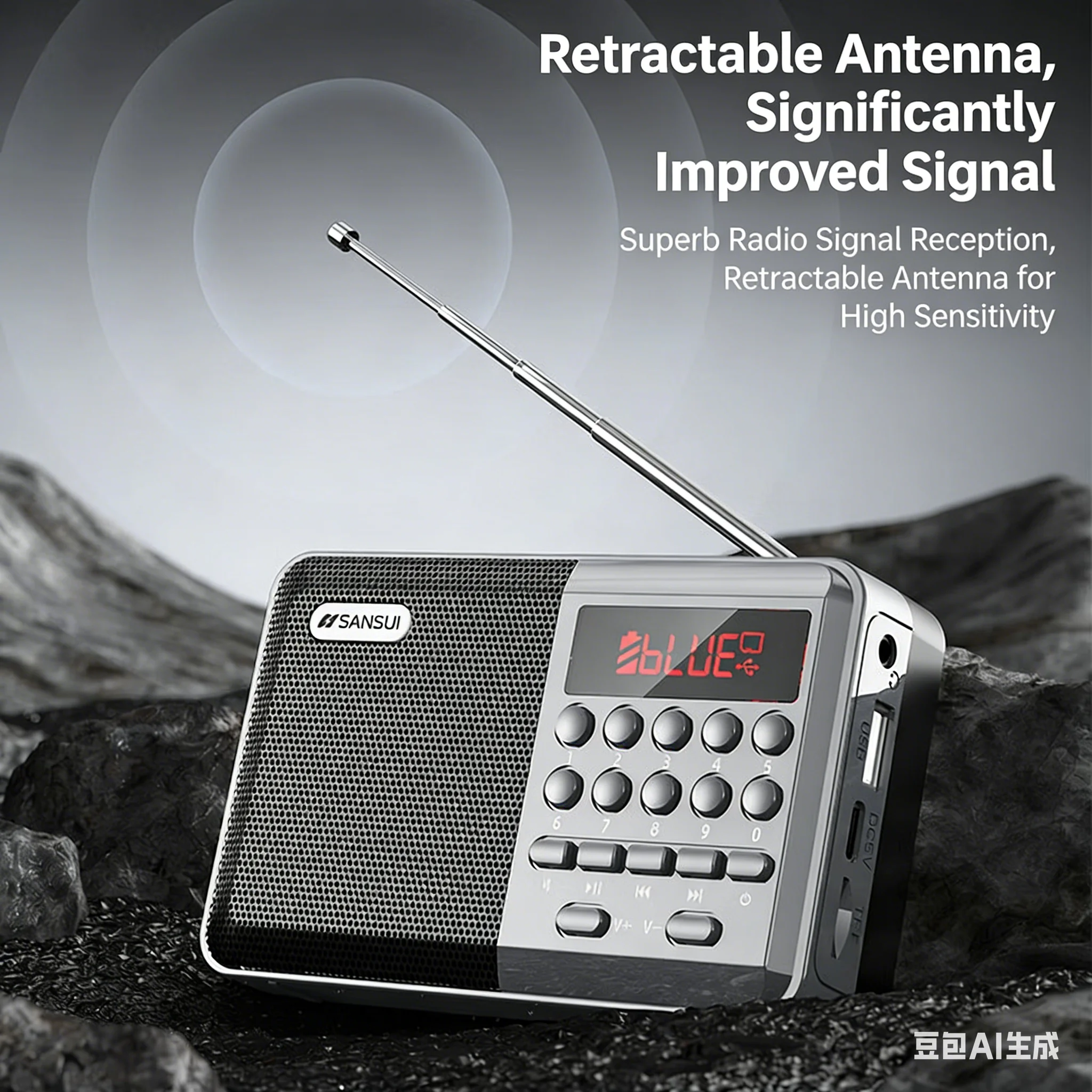 Mini FM Radio Bluetooth Speake - Audio Music Mp3 Song บทวิจารณ์และราคา