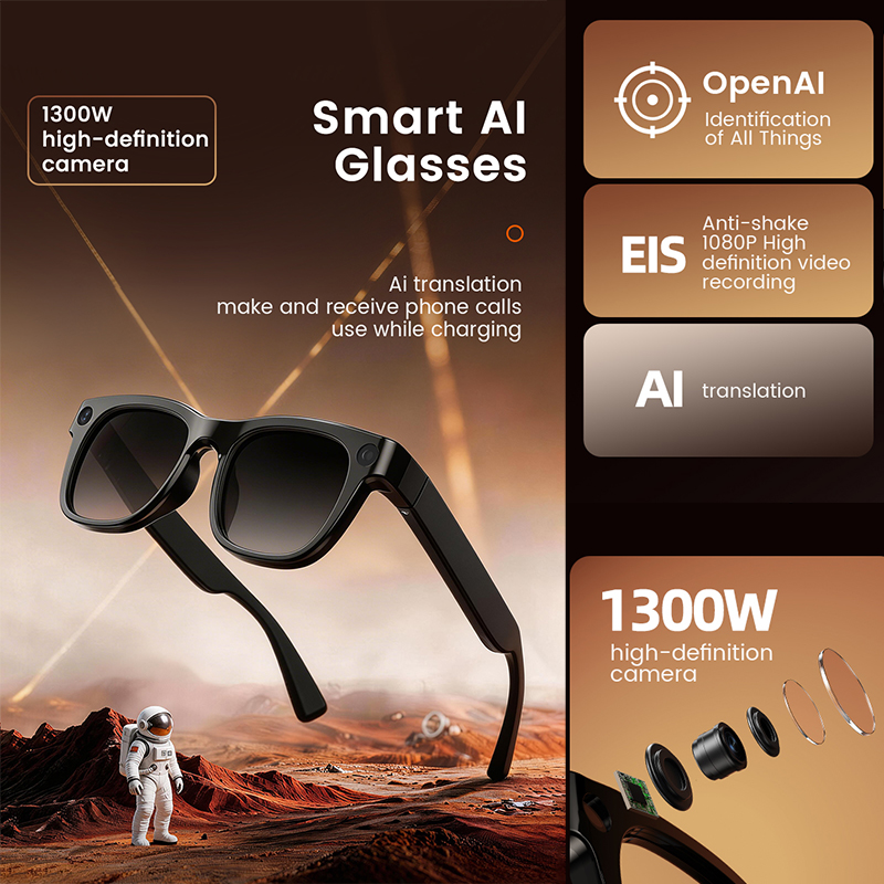 1300W HD Camera Smart AI Glass - Audio Music To Video Ai บทวิจารณ์และราคา