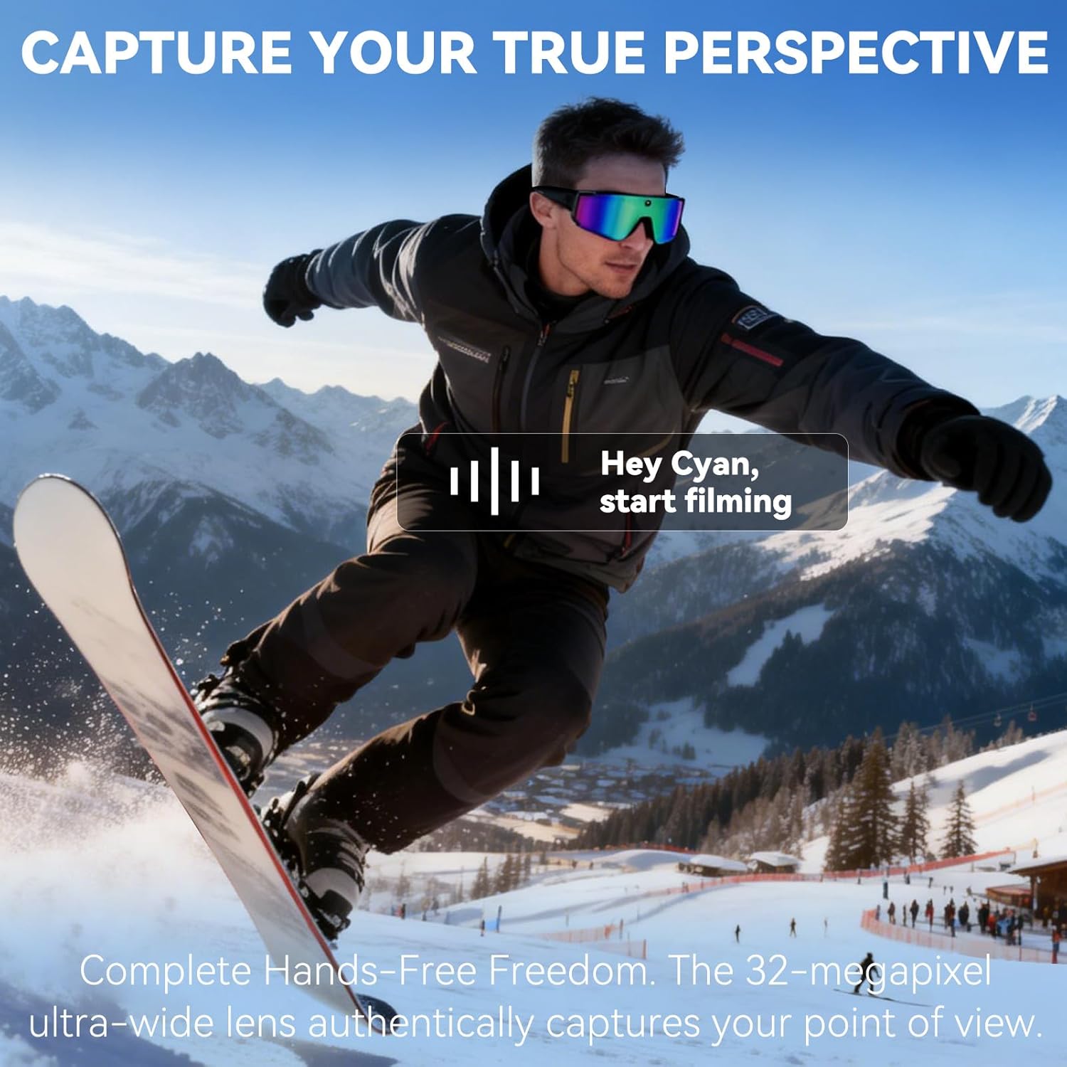 Smart AI Sunglasses 1200P HD V - Audio Music To Video Ai บทวิจารณ์และราคา