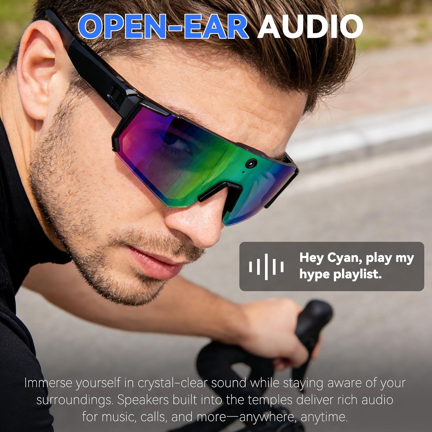 Smart AI Sunglasses 1200P HD V - Audio Music To Video Ai บทวิจารณ์และราคา