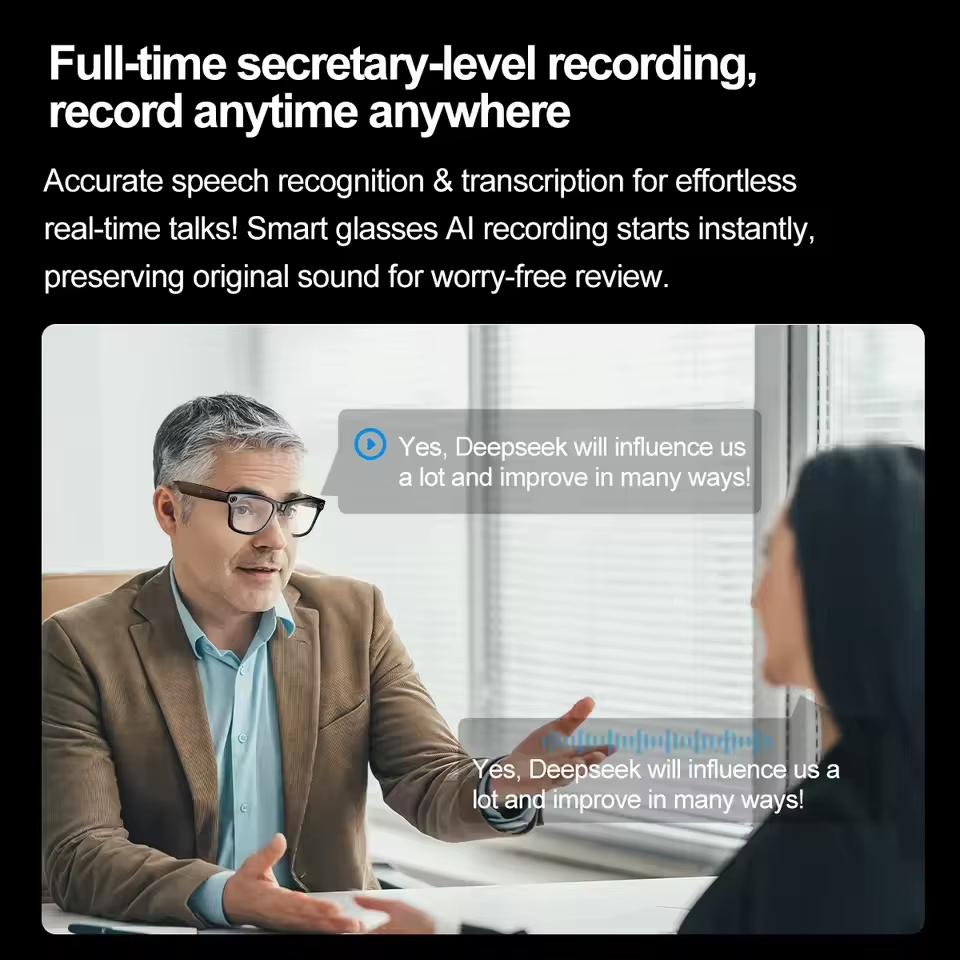 2026 New AI Smart Glasses with - Audio Music To Video Ai บทวิจารณ์และราคา