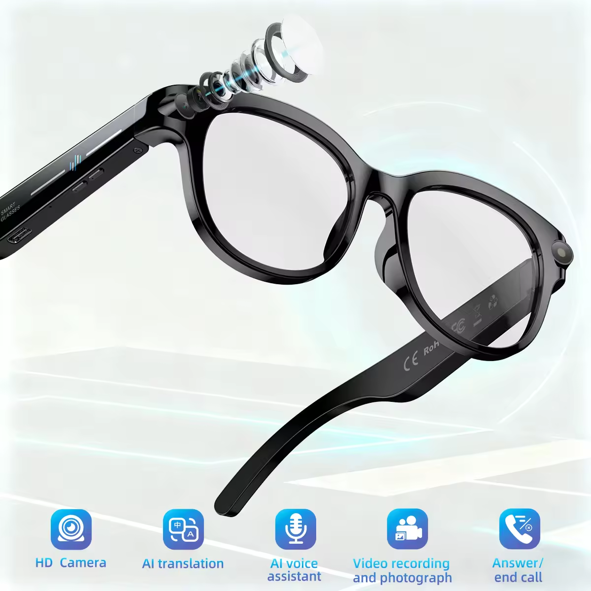 2026 New AI Smart Glasses with - Audio Music To Video Ai บทวิจารณ์และราคา
