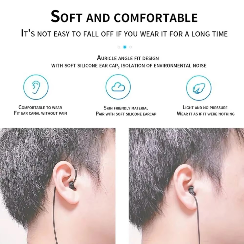 3.5mm Short Wired Headphones S - Audio Music Player บทวิจารณ์และราคา