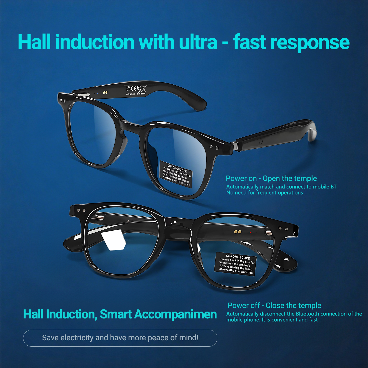 Photochromic Smart Glasses Ant - Audio Music To Video Ai บทวิจารณ์และราคา