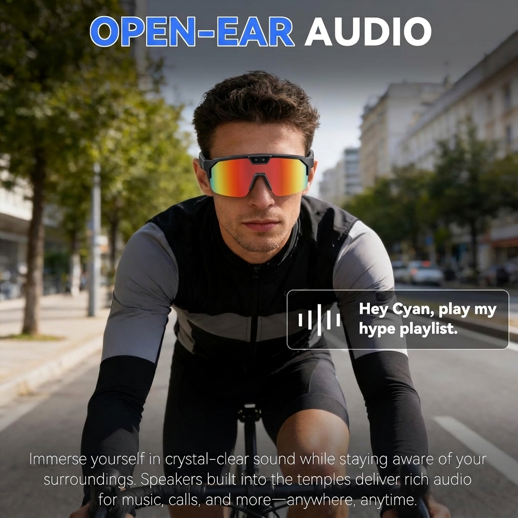 2026New AI Smart Glasses 1200P - Audio Music To Video Ai บทวิจารณ์และราคา