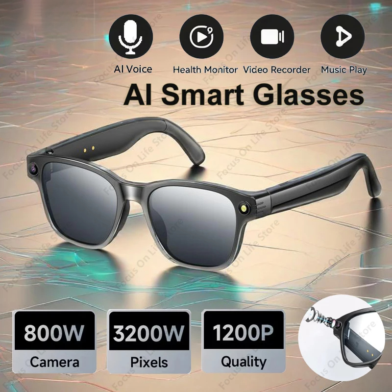 AI Smart Glasses 8 Million Cam - Audio Music Player บทวิจารณ์และราคา