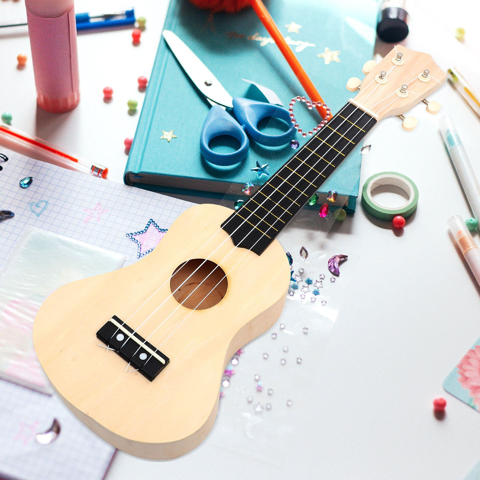 1Set DIY Ukulele Kit Unpainted - Ukulele Beginner Kit บทวิจารณ์และราคา