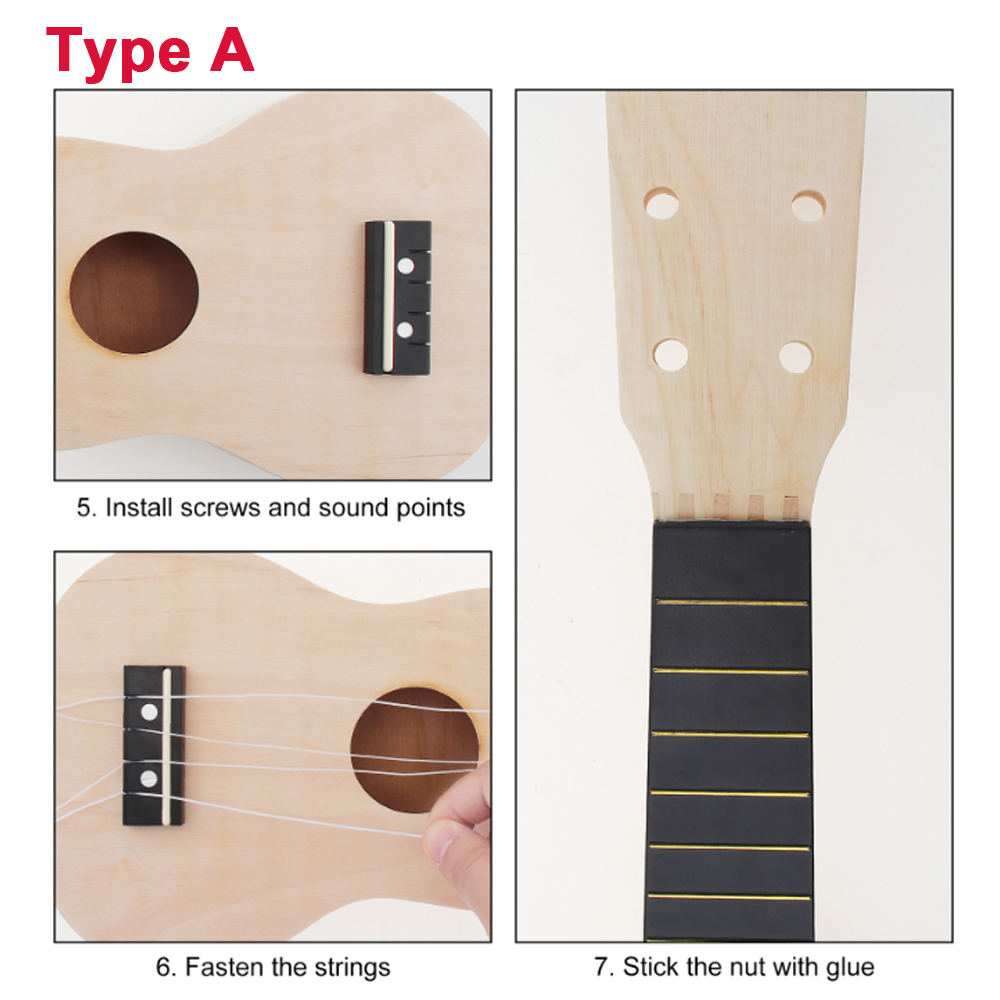 DIY Ukulele  21 Inch  Kit Deer - Ukulele Beginner Kit บทวิจารณ์และราคา