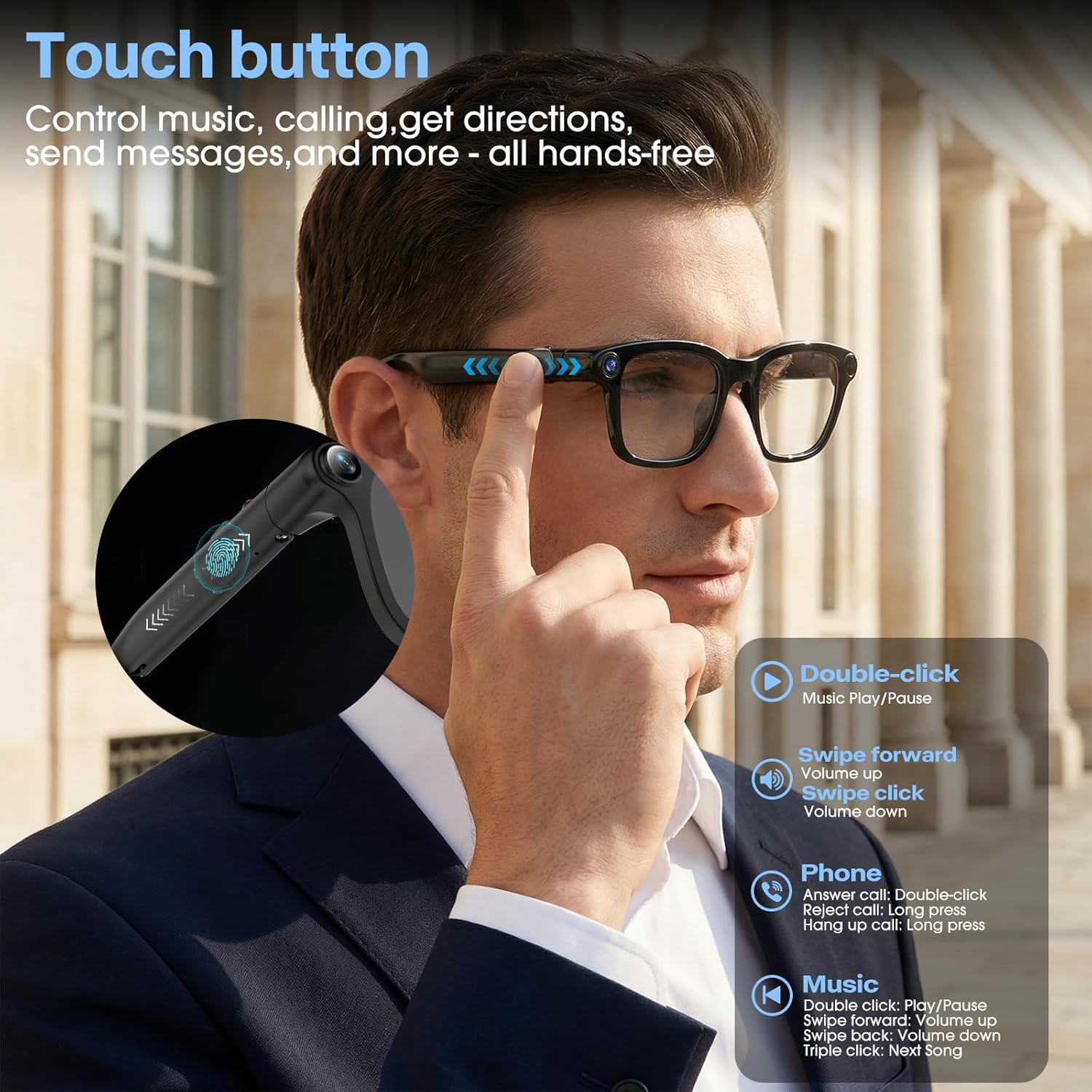 2026 New Smart AI Glasses with - Audio Music To Video Ai บทวิจารณ์และราคา