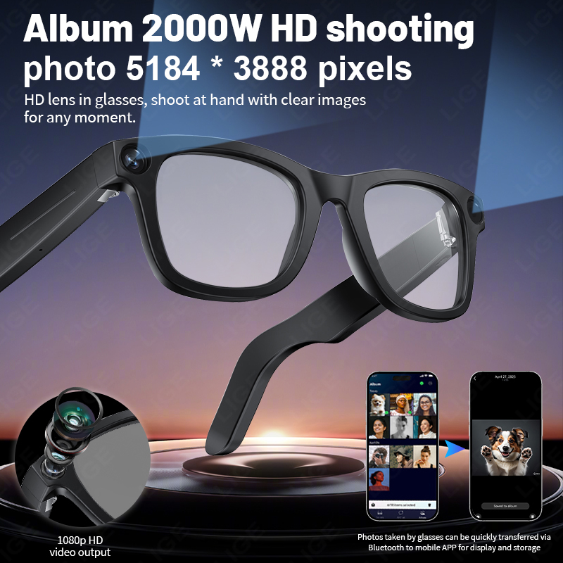 AI Smart Glasses Camera 800W B - Audio Music To Video Ai บทวิจารณ์และราคา